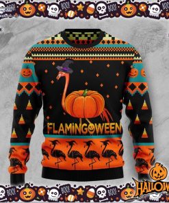 flamingoween pumpkin halloween ugly sweater 39 XwwIk