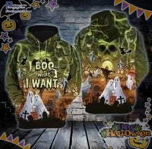 ghost i boo what i want halloween multicolor hoodie OnOcQ