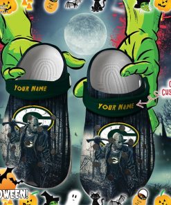 green bay packers friday the 13th horror character crocs shoes 8l2Ew