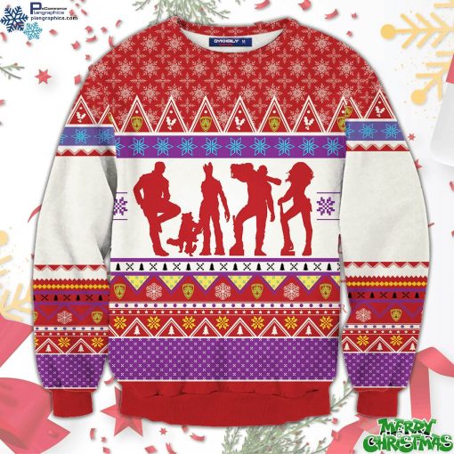 guardians of the christmas galaxy unisex all over print sweater Qi3c3