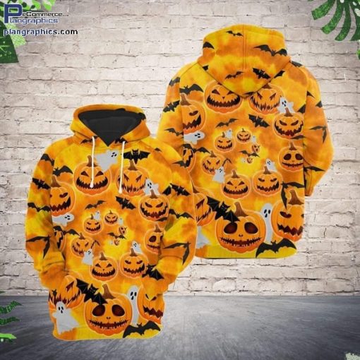 halloween evil pumkin yellow cute design hoodie and zip hoodie jGkeo