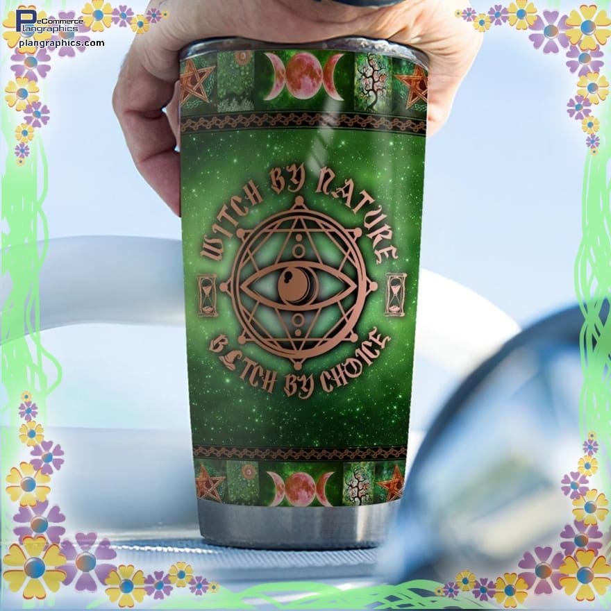 Halloween Green Witch Nature Stainless Steel Tumbler