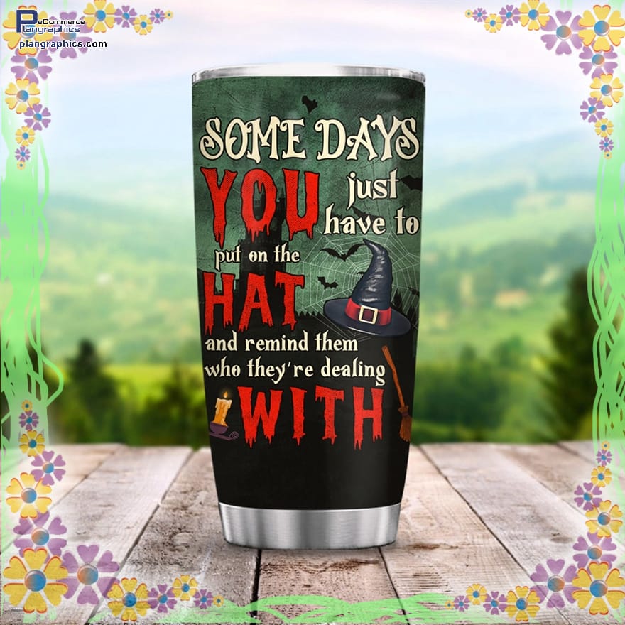 Halloween Hat Witch Stainless Steel Tumbler