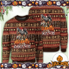 halloween is my christmas horror movie characters ugly sweater 54 sRkhO