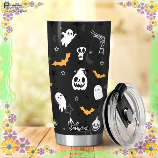 halloween pattern witch black cat scary cattrick or treat halloween tumbler 47 xZP4C