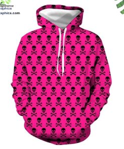 halloween pink skull printed hoodie and zip hoodie btjMn