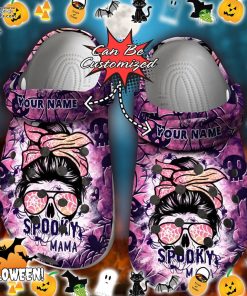 halloween purple spooky mama crocs shoes wBOQ6