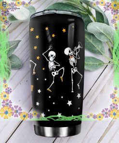 halloween skull party witch black cat scary cattrick or treat halloween tumbler 4 yJ88j