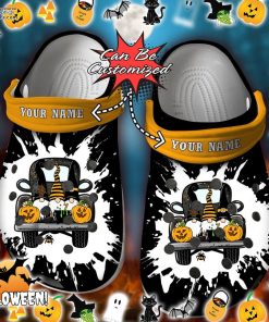 halloween truck gnomes pumpkin crocs shoes qiisY
