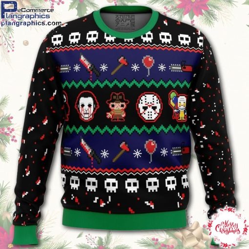 happy horrordays ugly christmas sweater HkfgT