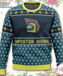 impostor hiding among us ugly christmas sweater nGEQt