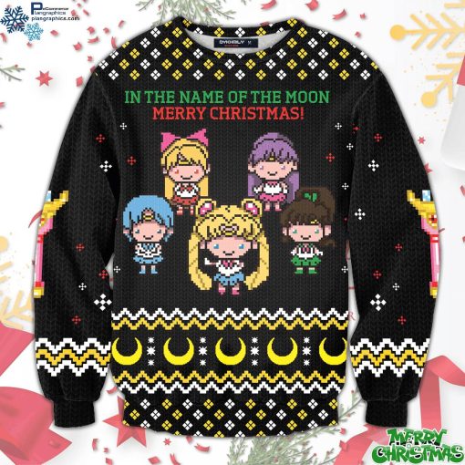 in the name of the moon unisex all over print sweater WCxu6