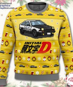 initial d classic toyota car ugly christmas sweater qHjAe