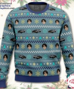 initial d takumi fujiwara ugly christmas sweater jznzA