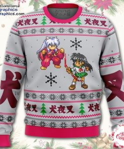 inuyasha and kagome alt ugly christmas sweater vwnuW