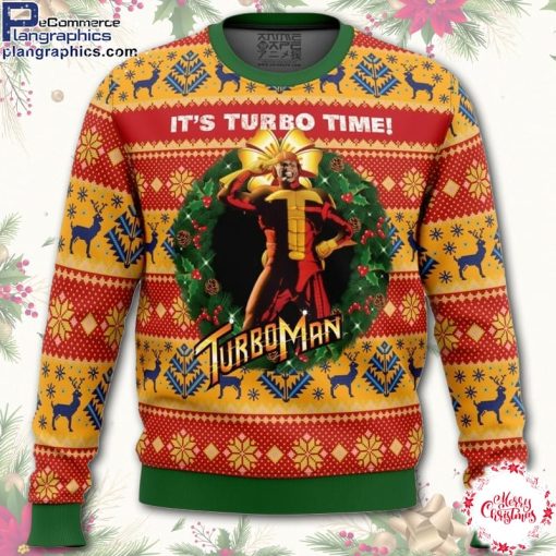 its turbo time turbo time ugly christmas sweater ZsS5W