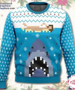jaws ugly christmas sweater ABj80