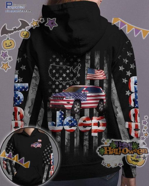 jeep lover american flag jeep halloween black hoodie qh2iE