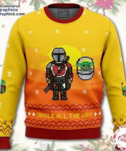 jingle all the way mandalorian ugly christmas sweater NzrSF