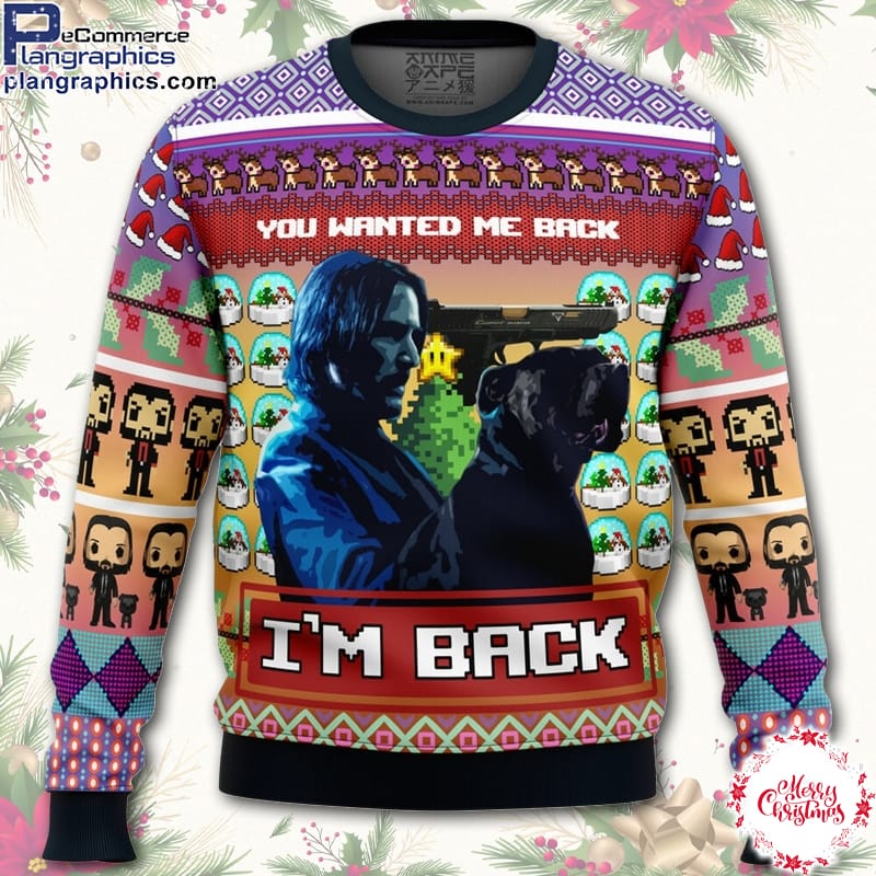 John Wick Ugly Christmas Sweater - AOP Sweater