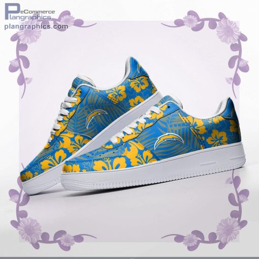 los angeles chargers nfl hibiscus hawaiian flowers air force 1 af1 sneakers shoes 39 NeR47