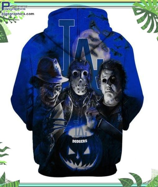 los angeles dodgers mlb horror halloween hoodie and zip hoodie i7Ahl