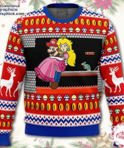 mario bowsers castle ugly christmas sweater F4bnP