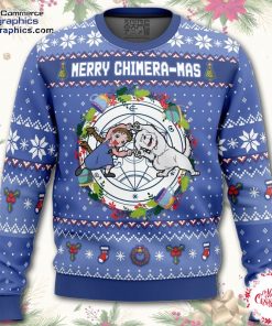 merry chimera mas fullmetal alchemist christmas sweater hIVis