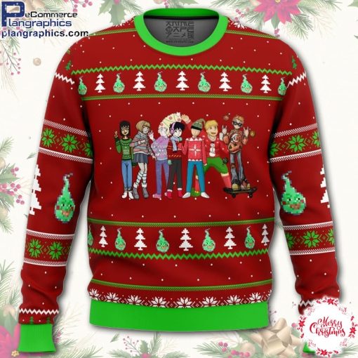 mob psycho 100 holiday ugly christmas sweater asvUg