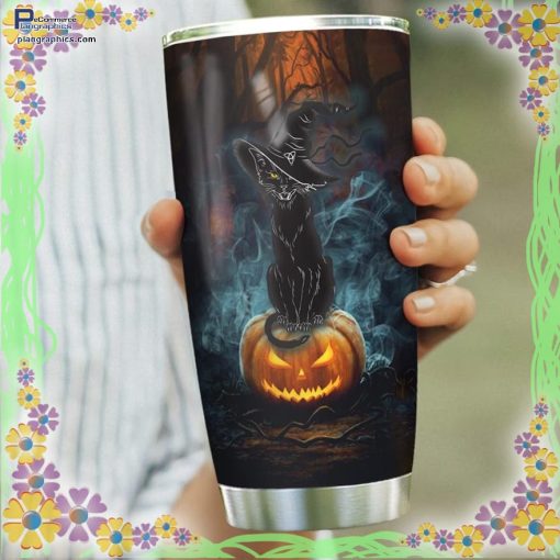 nevermind the witch beware of the cat witch black cat scary cat tumbler 70 wVe2t