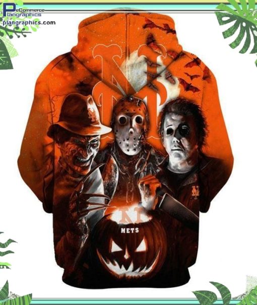 new york mets mlb horror halloween hoodie and zip hoodie IEEVl