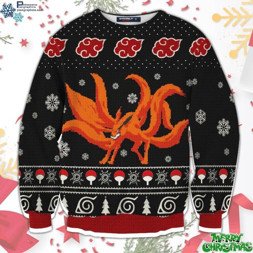 nine tailed christmas unisex all over print sweater JlVkq