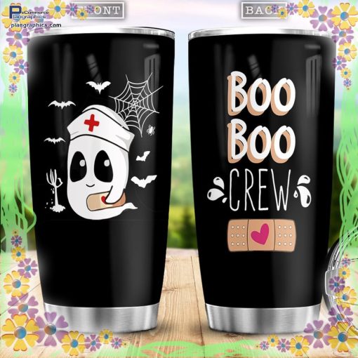 nurse boo boo crew happy halloween patterns boo ghost scary tumbler 71 bOSv4