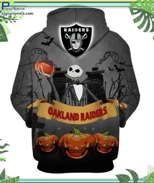 oakland raiders nfl jack skellington halloween hoodie and zip hoodie pnTo3