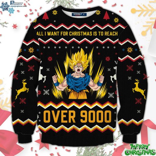 over 9000 christmas unisex all over print sweater OTG2U