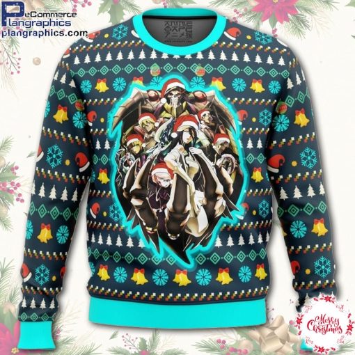 overlord master of the dark guild ugly christmas sweater 3h69K