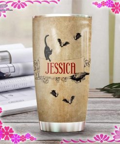 personalized halloween witch stainless steel tumbler 25 FlAZJ