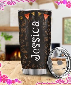 personalized teacher halloween stainless steel tumbler 23 d5bHw