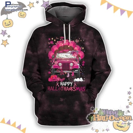 pinky jeep happy hallothanksmas halloween tie dye hoodie 21GNX