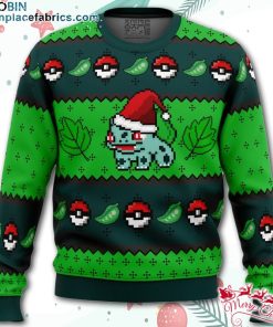 pokemon bulbasaur ugly christmas sweater 01gbu