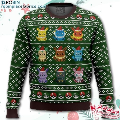 pokemon eevee eeveelutions ugly christmas sweater RDpKl