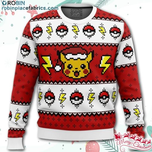 pokemon pikachu ugly christmas sweater Tf2sK