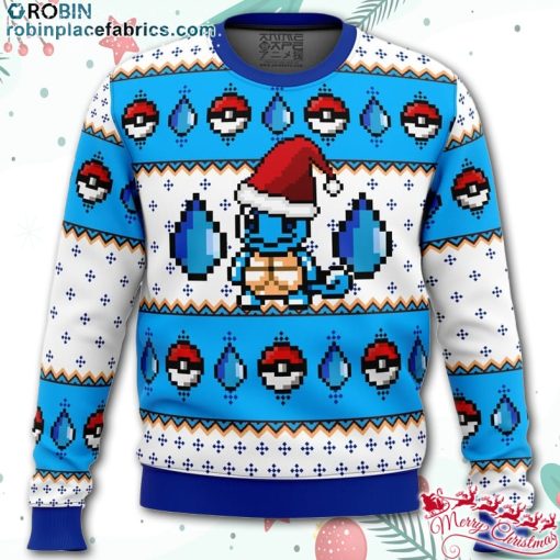 pokemon squirtle ugly christmas sweater xQOBg