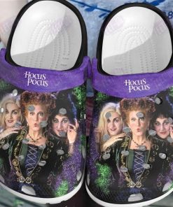 purple witches hocus pocus halloween crocs clog shoes bosvog