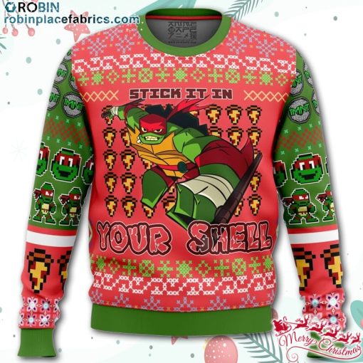 raphael rise of the teenage mutant ninja turtles ugly christmas sweater BM3vr