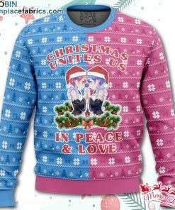 re zero ram and rem christmas ugly christmas sweater YozWP