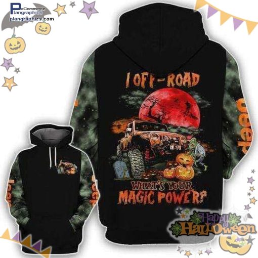 red moon cemetery whats your magic power halloween black hoodie LR2t3