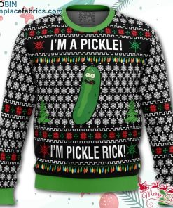 rick and morty pickle rick ugly christmas sweater JBArh