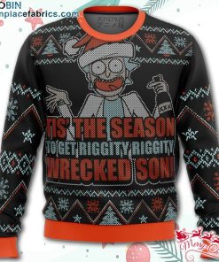 rick and morty tis the season ugly christmas sweater fFfhF