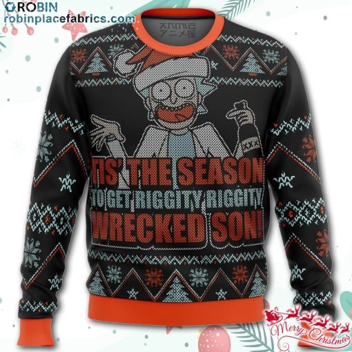 rick and morty tis the season ugly christmas sweater fFfhF